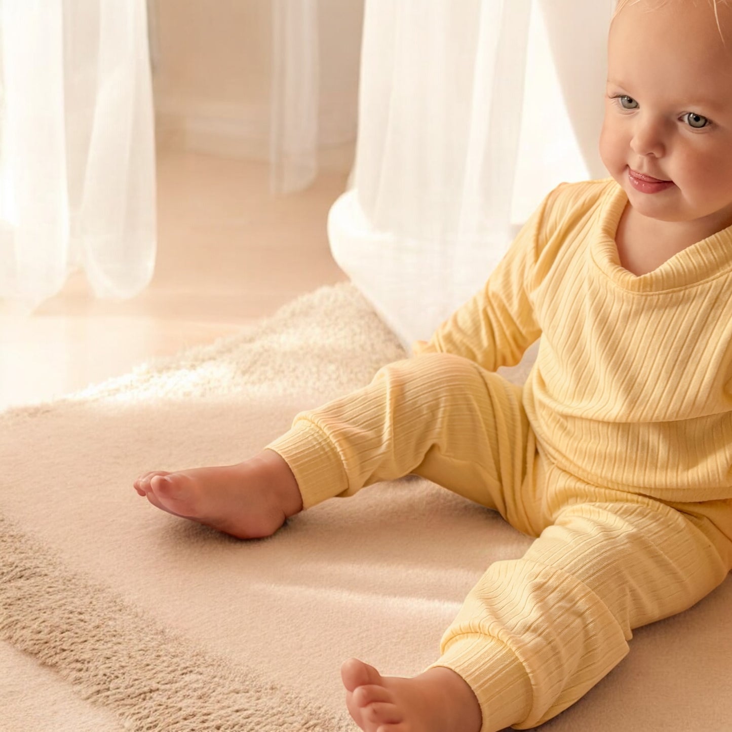 Pastel Yellow Pyjama Set