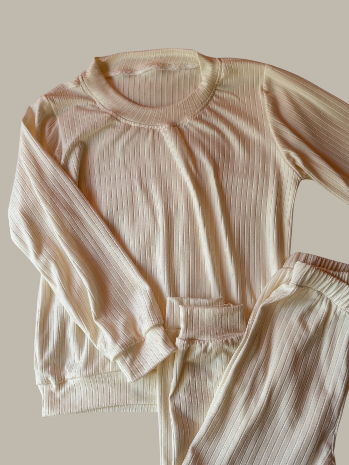 Pastel Cream Pyjama Set
