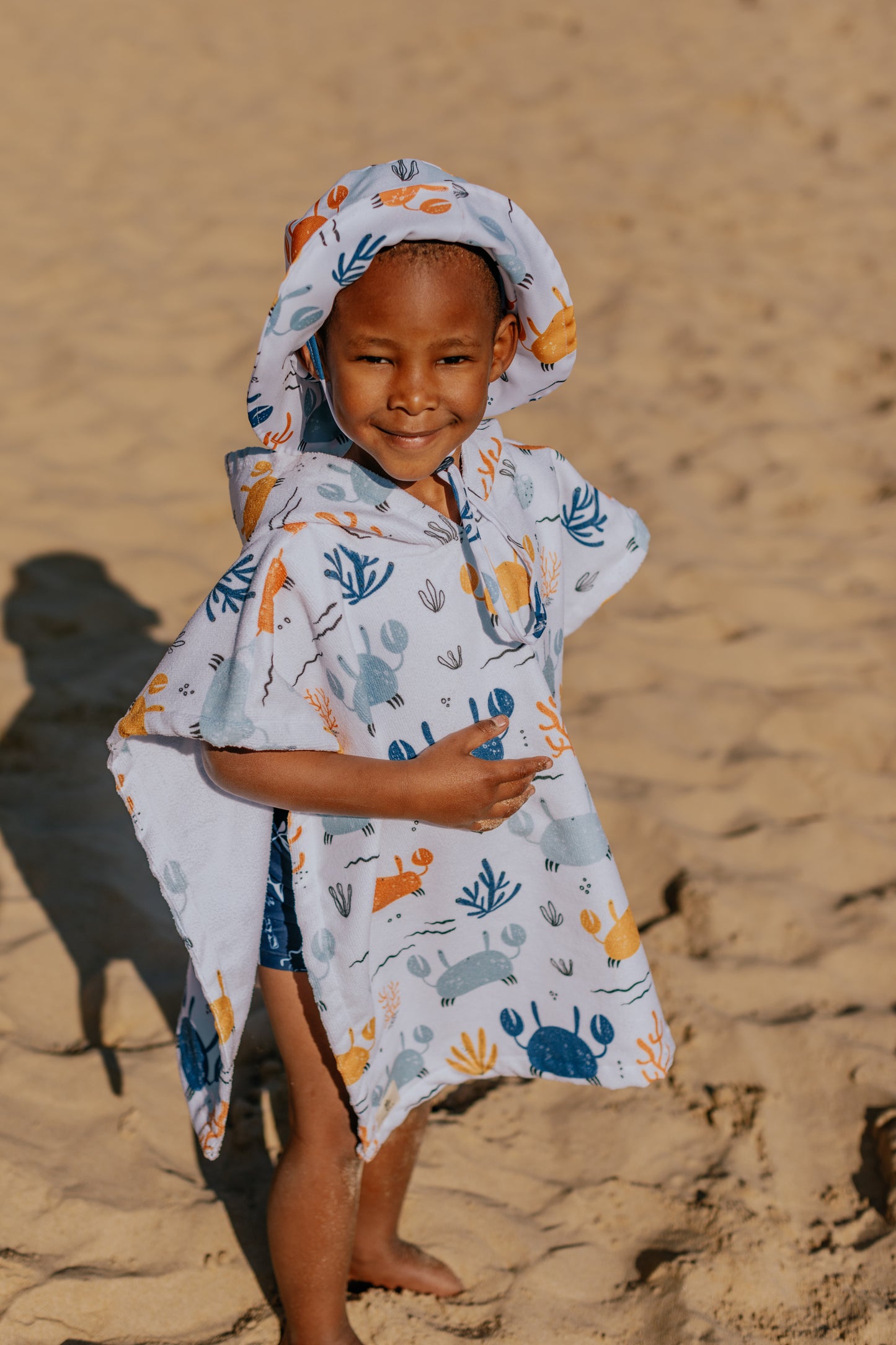 Crab Crawl Beach Poncho