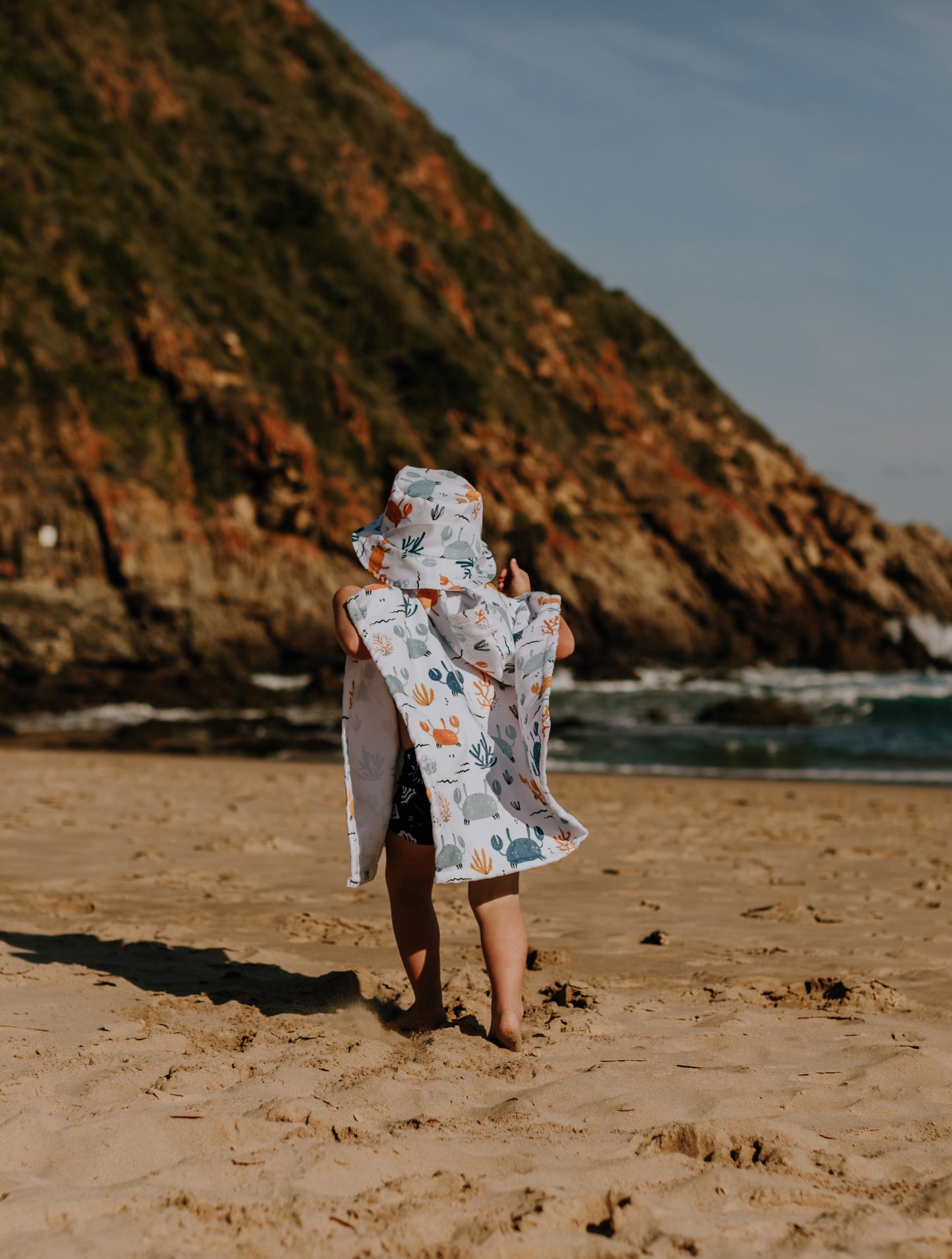 Crab Crawl Beach Poncho