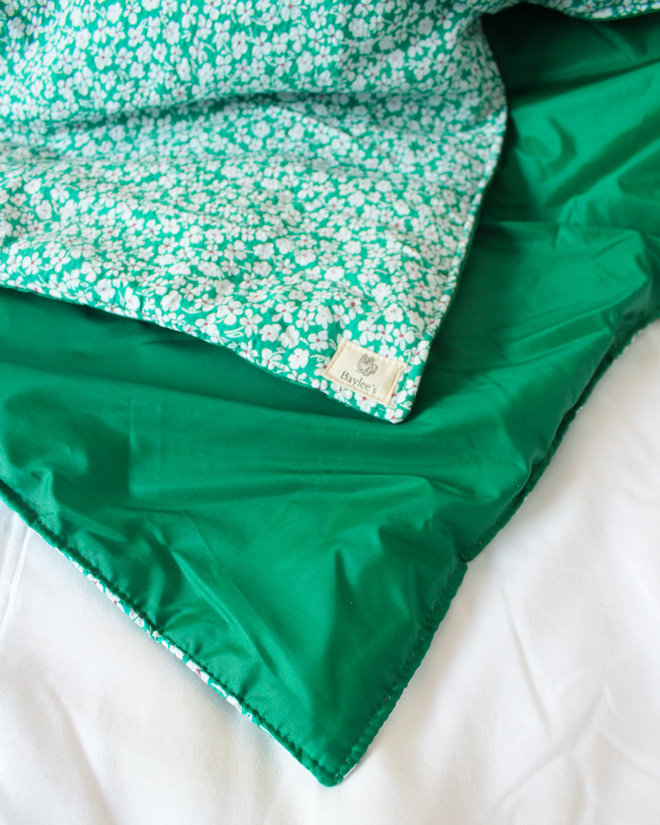 Picnic Blanket – Green Floral