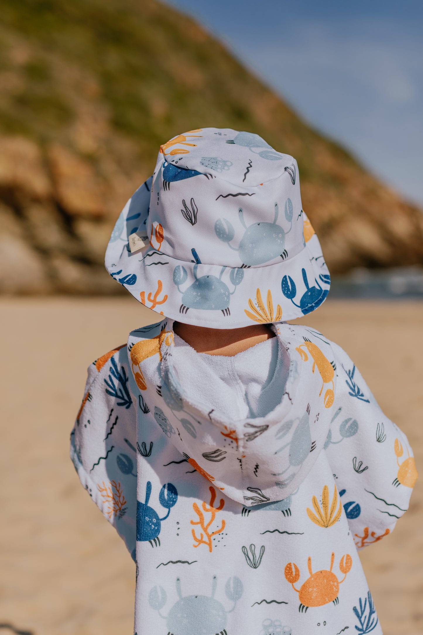 Crab Crawl Beach Poncho