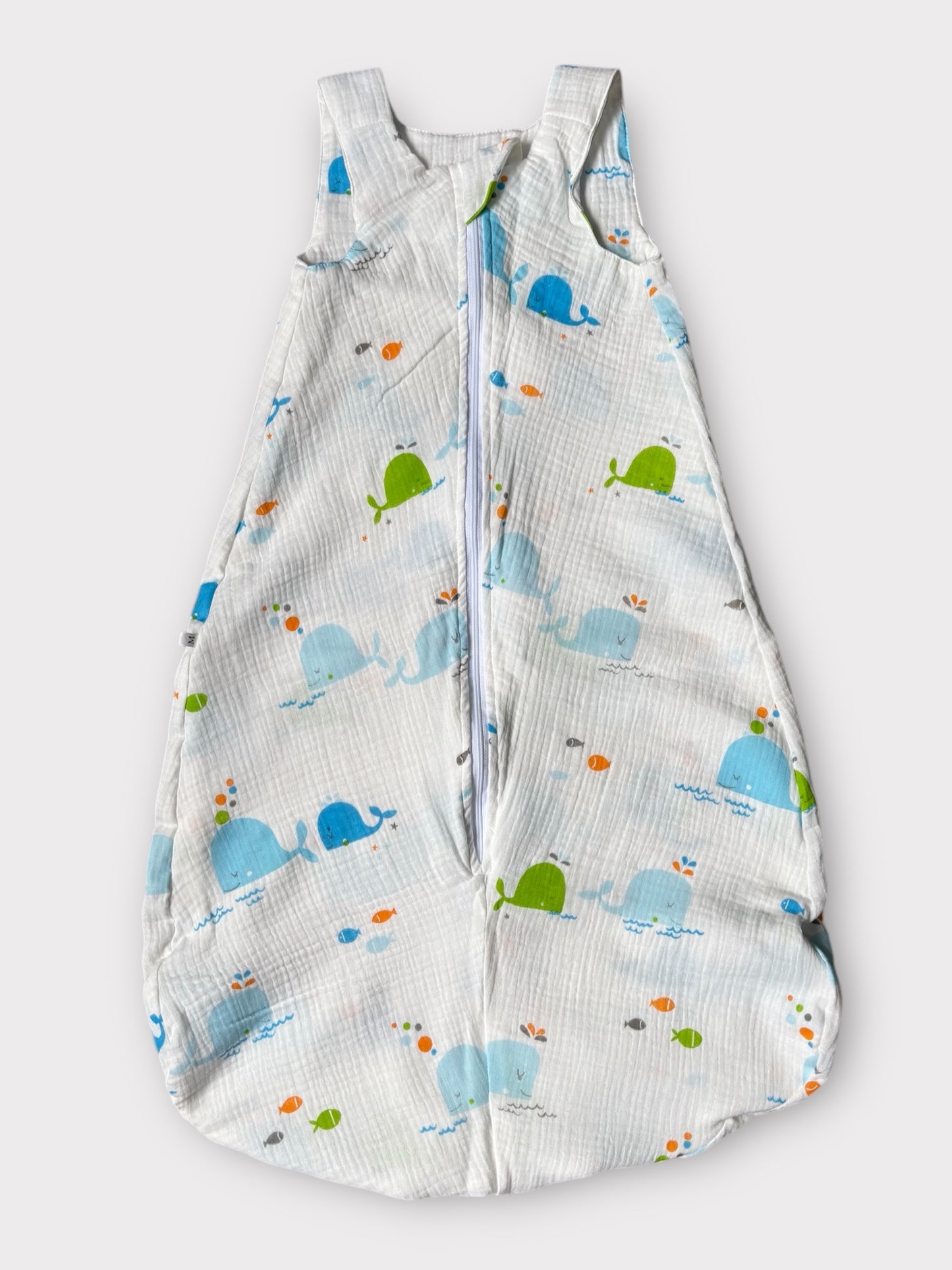 Whales Muslin Sleep Sack