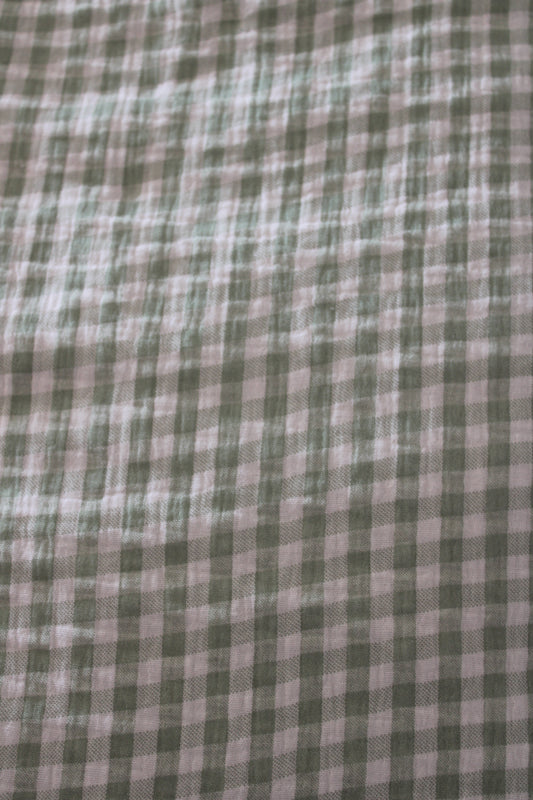 Sage gingham