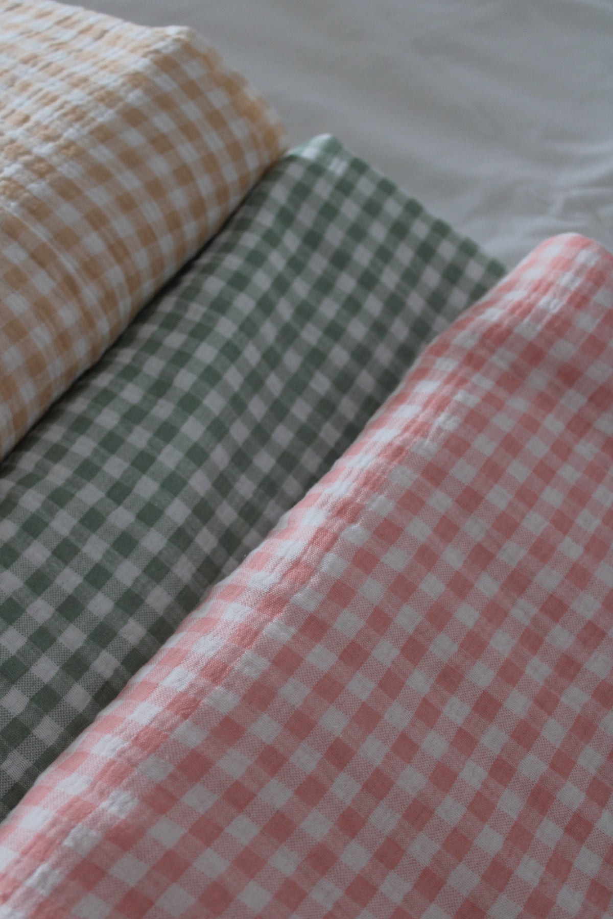 Apricot gingham