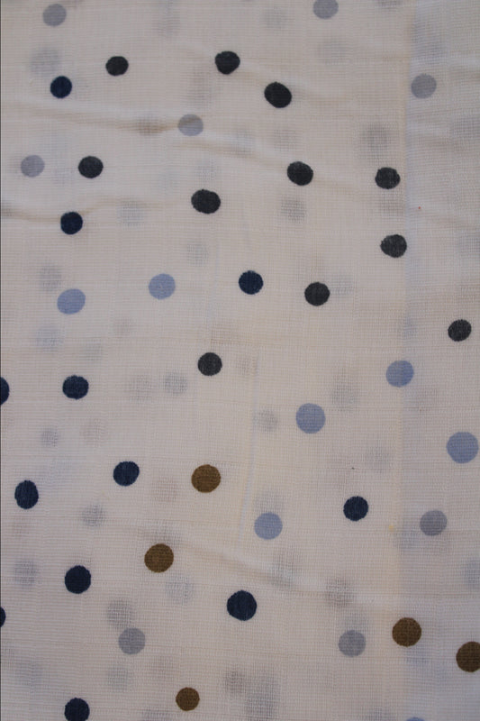 Blue polka dots